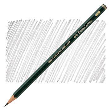Open in modal - Faber-Castell 9000 Pencil - Graphite, H pencil and swatch