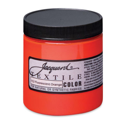 Jacquard Textile Color - Fluorescent Orange, 8 oz jar