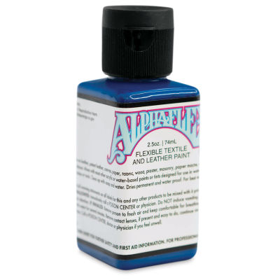 Alpha6 AlphaFlex Textile and Leather Paint - Alpha Blue, 74 ml, Bottle