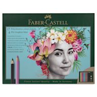 Faber-Castell Polychromos & Pitt Graphic Matte Gift Set - Assorted Colors, Set of 23