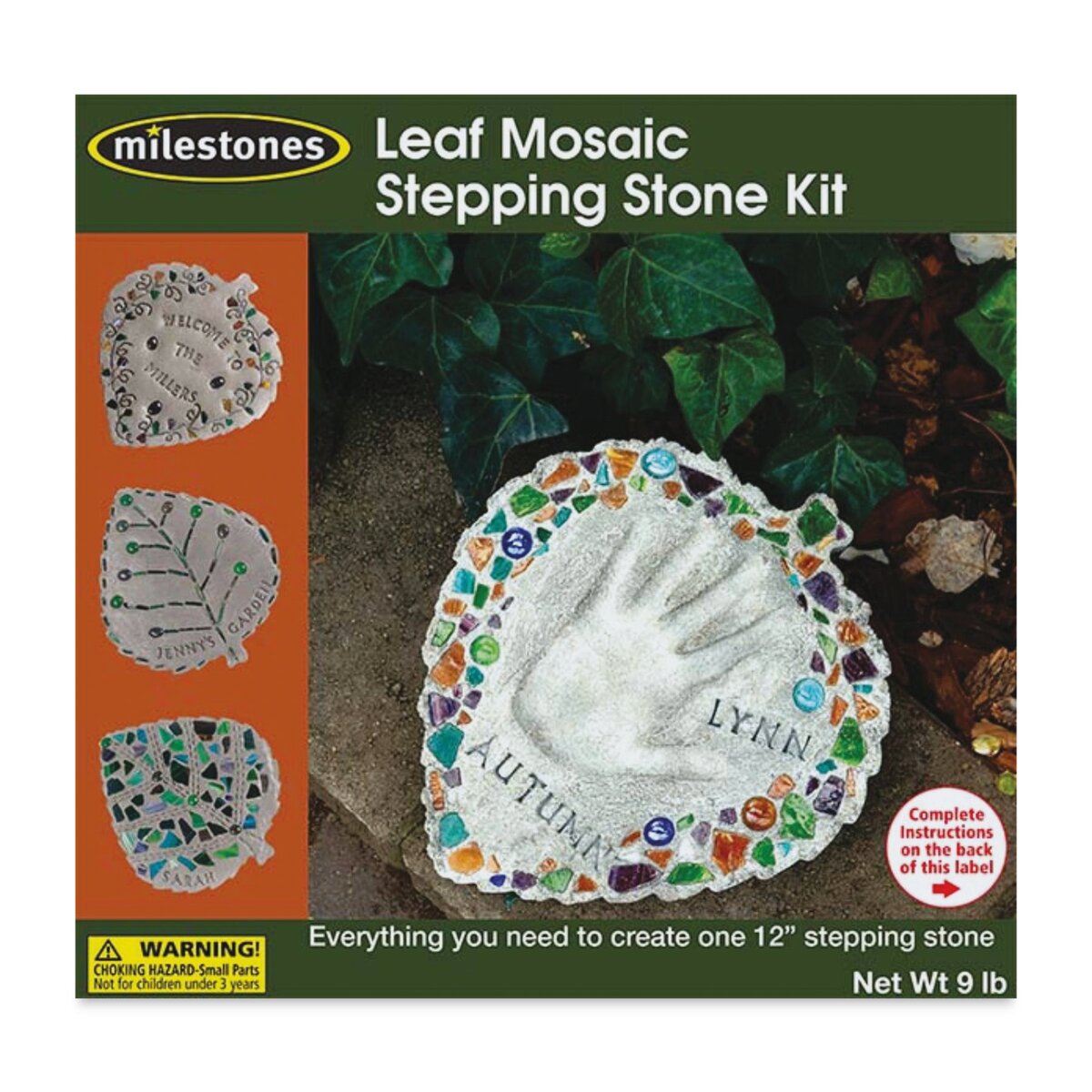 Mosaic Stepping Stone Kit-Garden Handprint