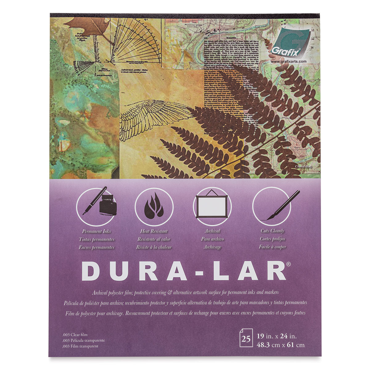 2 Available Roll 20" x 50 ft Grafix Dura-Lar Clear Overlay Film 3 mil Rolls 