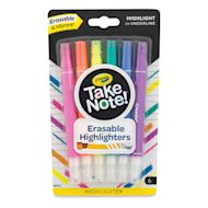 Crayola Take Note Erasable Highlighter Set