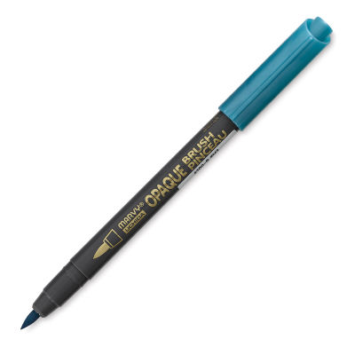 Marvy Uchida Opaque Brush Marker - Metallic Blue