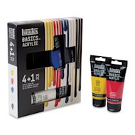 Liquitex Basics Acrylic Paints - Set of 5, Primary Colors, 75 ml