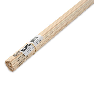Bud Nosen Basswood Sticks - 1/8" x 1/8" x 24", 48 Sticks