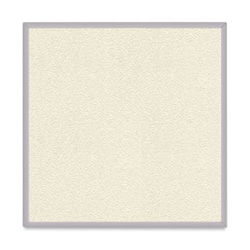 Open in modal - Ghent PremaTak Tackboard - 4 ft x 4 ft, Ivory, Vinyl, Aluminum Frame
