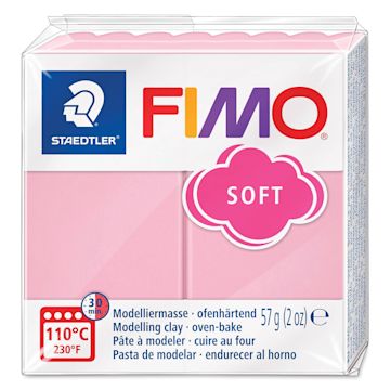 Open in modal - Staedtler Fimo Soft Polymer Clay - 2 oz, Soft Strawberry Cream - front of packaging