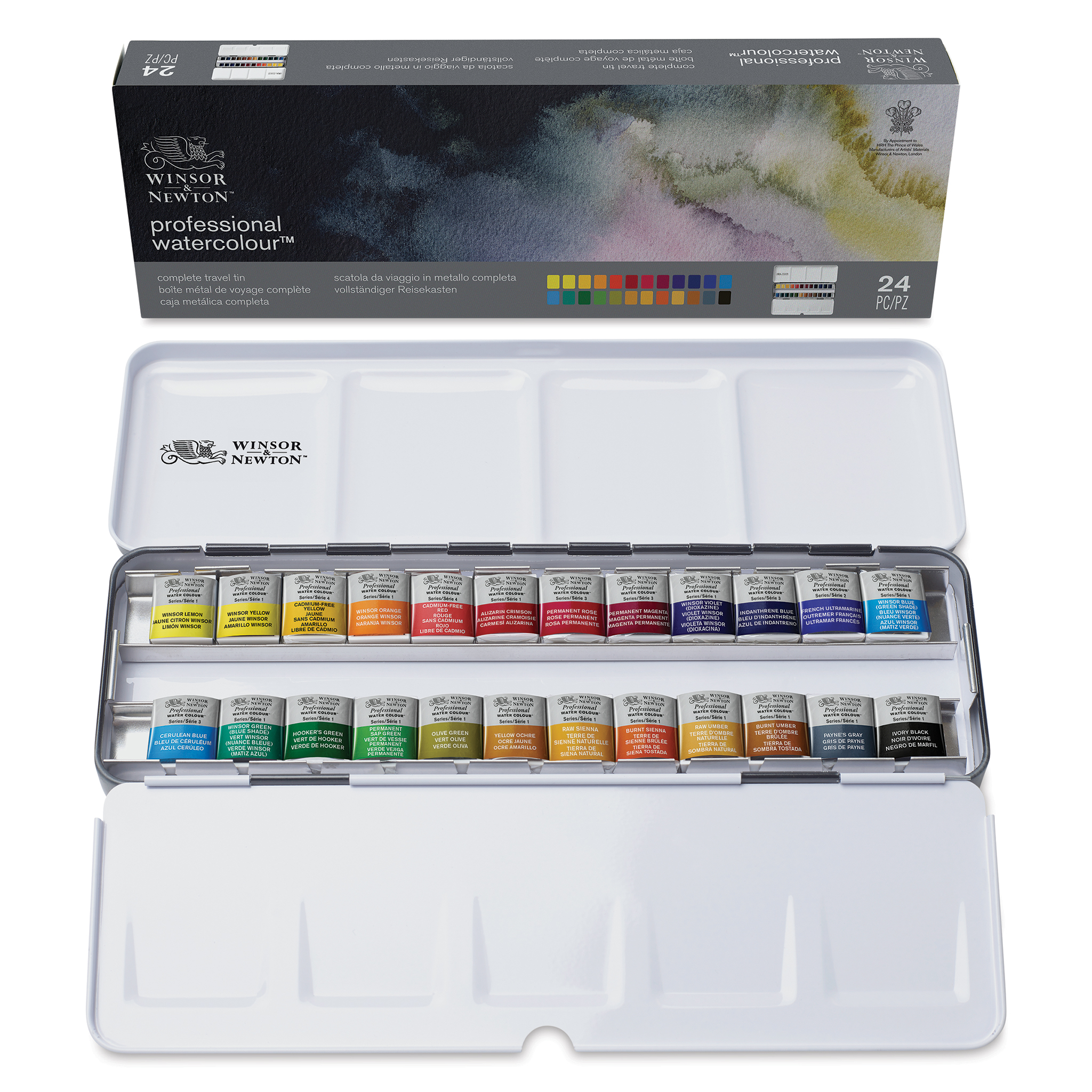 Winsor & Newton Professional Watercolour - Set of 24 Half Pans