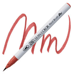 Kuretake Zig Clean Color Real Brush Pen - Deep Vermilion