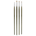 Escoda Modernista Tadami Synthetic Mongoose Brushes - Series 8956 Assorted, Long Handle, Set of 4