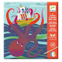 Djeco Dual-Color Scratch Boards - Topsy-Turvy, Set of 4
