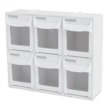 Open in modal - Diamond Storage Solutions - 6 Tip Out Bins, Half Width