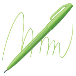 Pentel Arts Brush Tip Sign Pen - Light Green