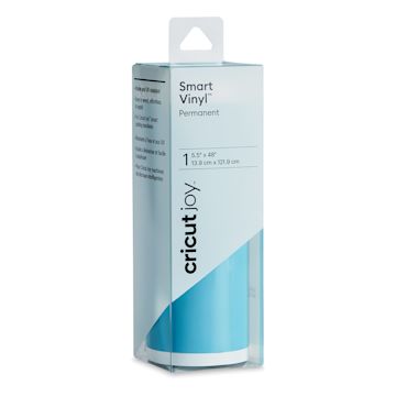 Open in modal - Cricut Joy Permanent Smart Vinyl - Light Blue, 5-1/2" x 48", Roll (In packaging)