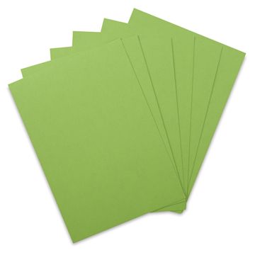 Open in modal - Fabriano Cocktail Paper - Several sheets of Mojito color shown fanned