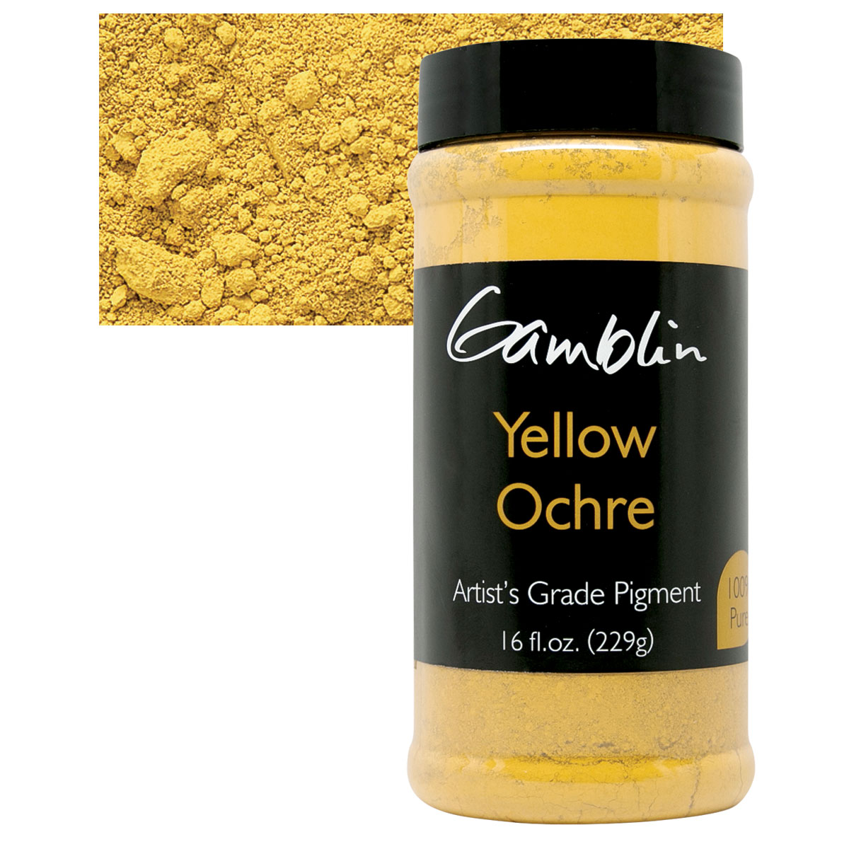 Gamblin artists Dry pigment Yellow ochre 16oz (729911197806)