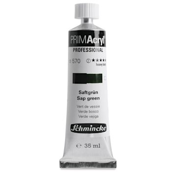 Open in modal - Schmincke Primacryl Professional Acrylic Paint - Sap Green, 35 ml Tube