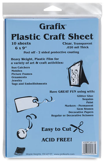 Grafix Craft Plastic - Front of 10 sheet Package