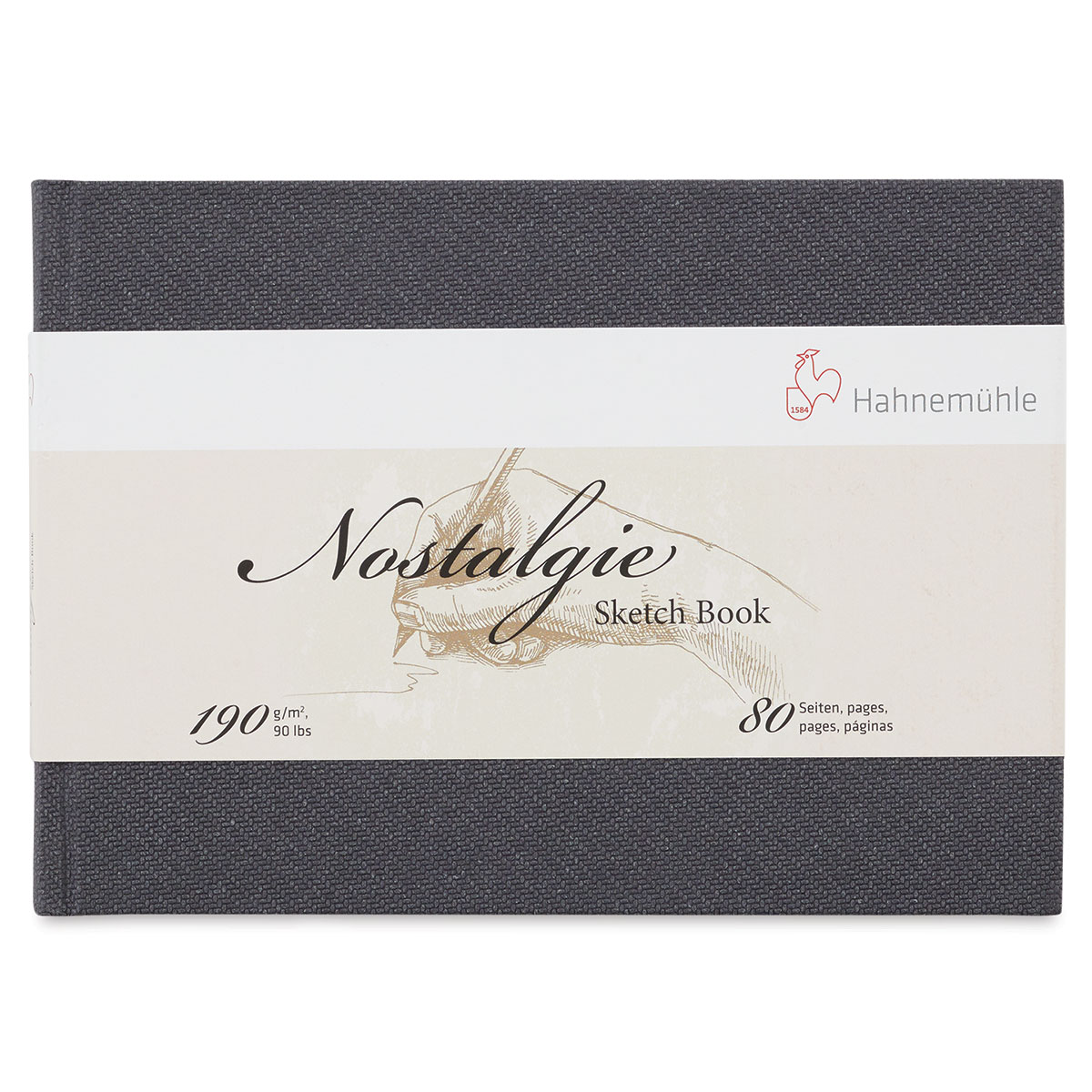 Hahnemuhle Nostalgie Sketch Book Portrait A6 (5.8X4.1 inches) 190gsm 40  sheets/80 Pages