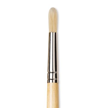 Open in modal - Da Vinci Chuneo Synthetic Hog Bristle Brush - Round, Size 12 (Close-up)