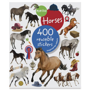 Eyelike Horses Reusable Stickers, Book Cover