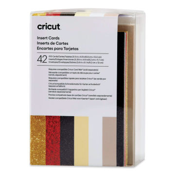Cricut Insert Cards - Glitz and Glam, Pkg of 42, front of the packaging. 