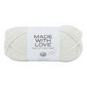 Lion Brand Made With Love The Cottony One Yarn - Lychee White