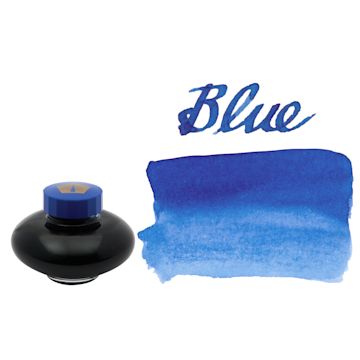 Open in modal - Pilot Namiki Fountain Pen Ink - Blue, 60 ml, swatch and bottle