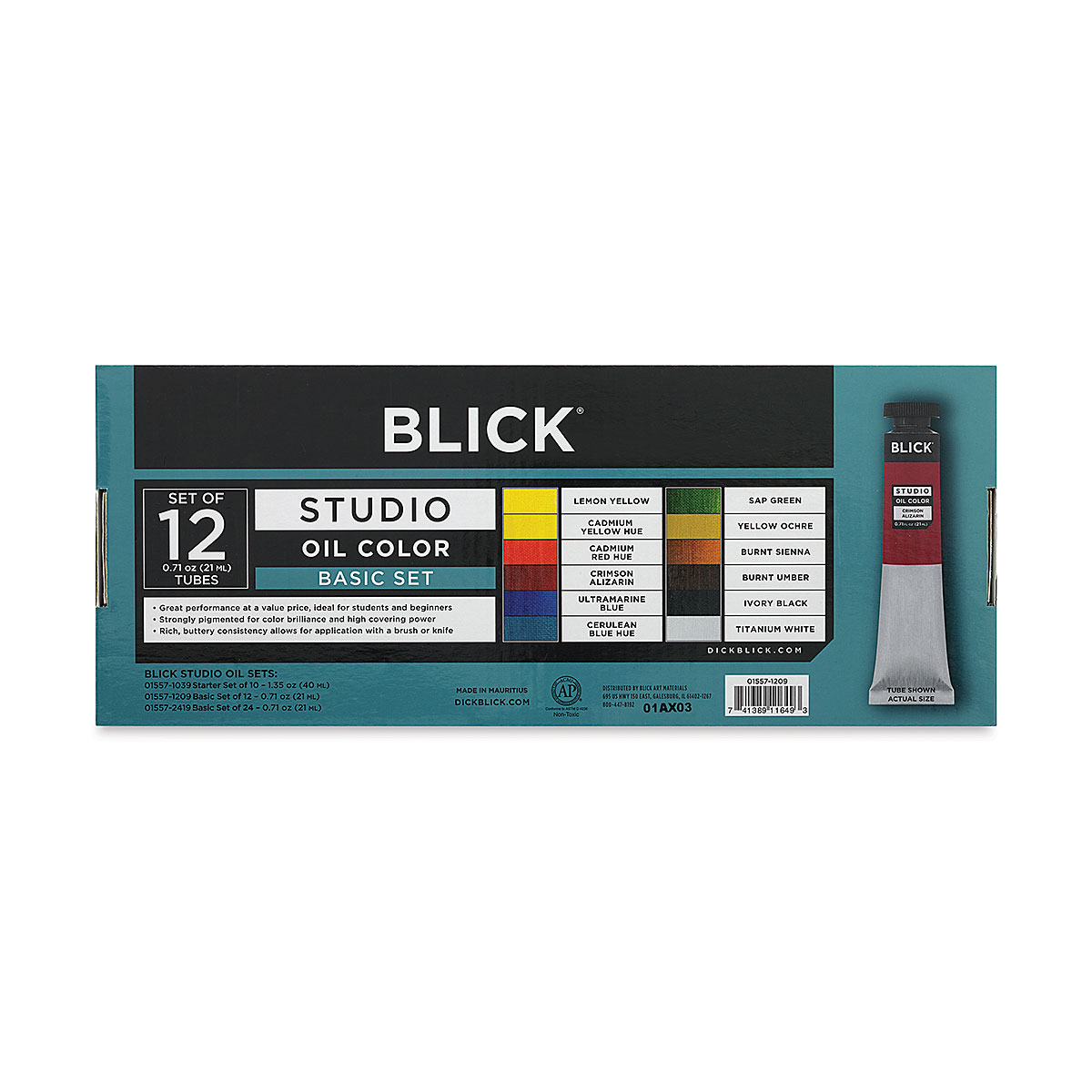 Blick Studio Acrylics - Set of 24 colors, 21 ml tubes