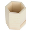 MultiCraft Wood Desk Organizer - Hexagon