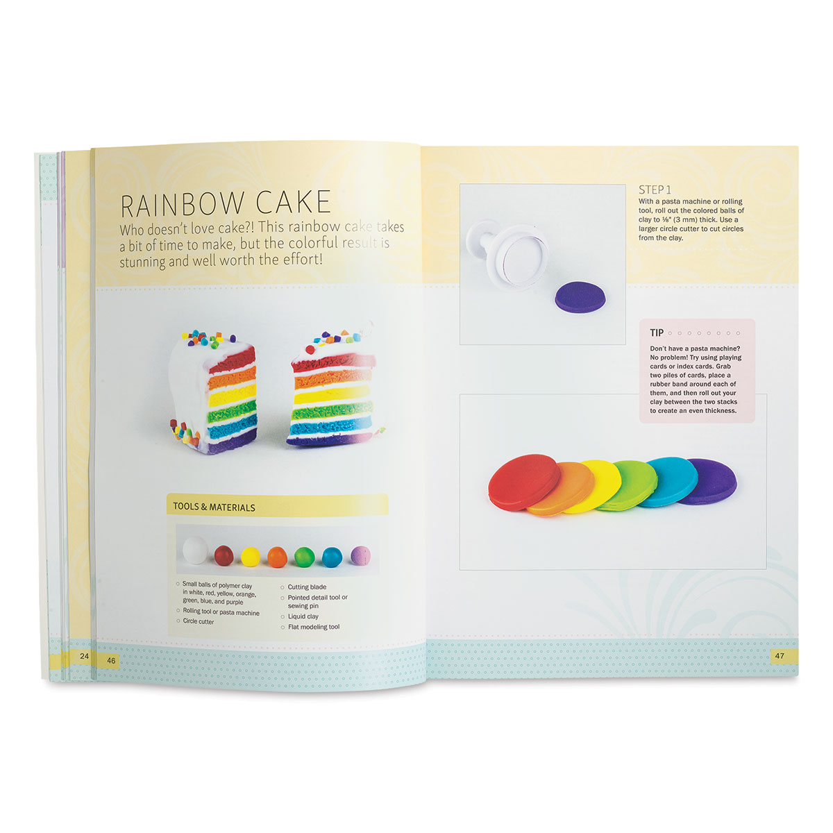 Kit Rainbow Cake Made of Polymer Clay