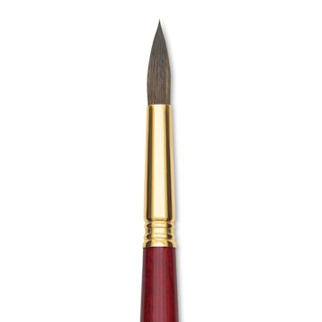 Open in modal - Blick Master Synthetic Kolinsky Brush - Long Handle, Round, Size 14, close-up