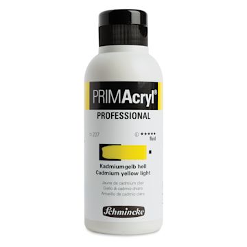 Open in modal - Schmincke Primacryl Professional Fluid Acrylic - Cadmium Yellow Light, 250 ml bottle