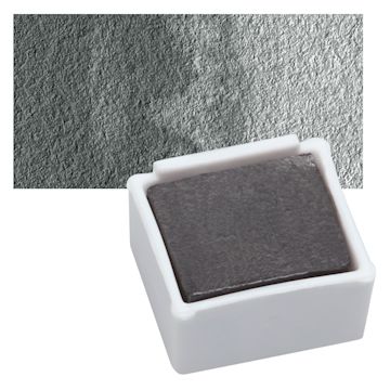 Open in modal - Derwent Graphitint Paint Pan - Graphite Grey pan and swatch