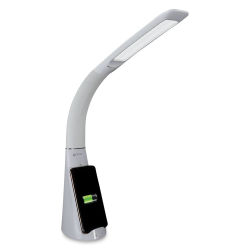 OttLite Purify LED Sanitizing Desk Lamp (Lamp shown charging phone, Phone not included)