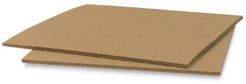 Open in modal - Blick Wonder-Cut Linoleum - Angled view of two Linoleum sheets
