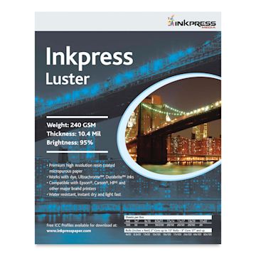 Open in modal - Inkpress - Luster Inkjet Papers, 13" x 19", 20 Sheets