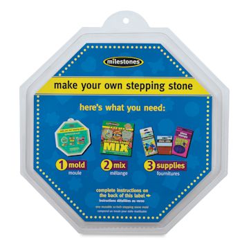 Open in modal - Milestones Reusable Mold - Front of Plastic 12" Octagon package with label