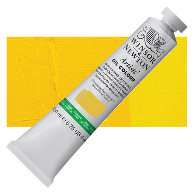 Winsor & Newton Artists' Oil Color - Cadmium Free Yellow Pale, 200 ml, Tube with Swatch