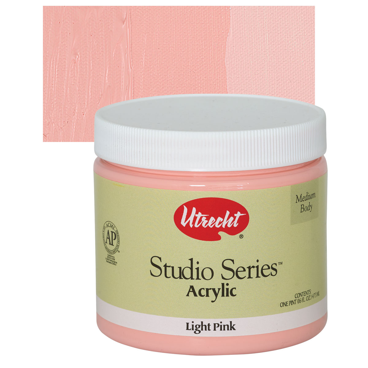 Utrecht Studio Series Acrylic Paint - Light Pink, Pint