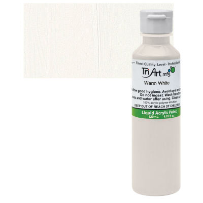Tri-Art Liquid Artist Acrylics - Warm White, 120 ml bottle