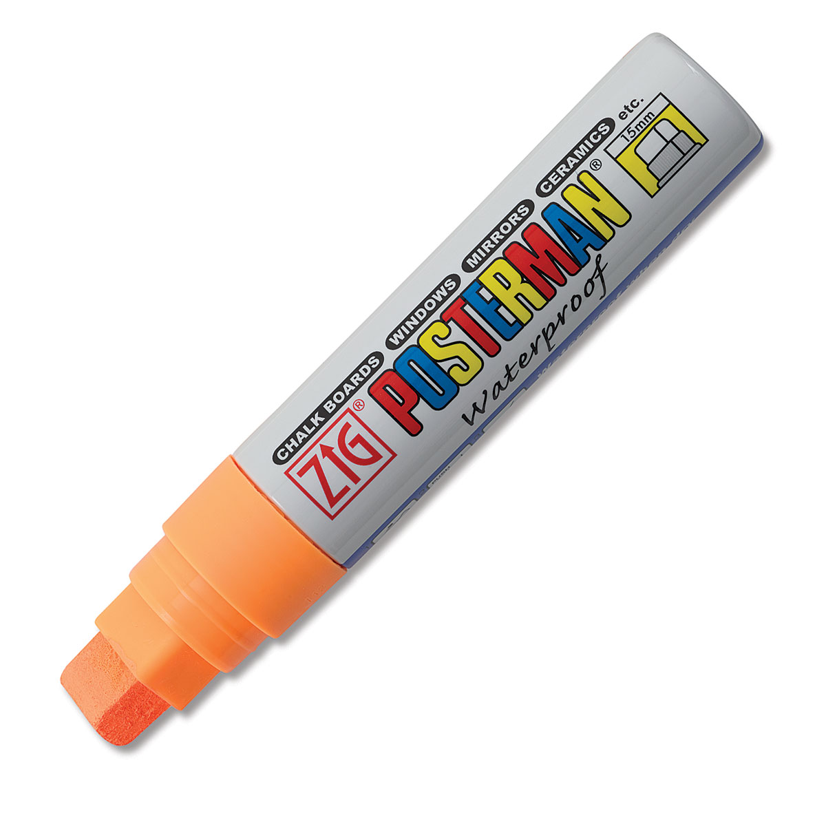 Zig Posterman Paint Marker - 15 mm, Fluorescent Orange, Big & Broad