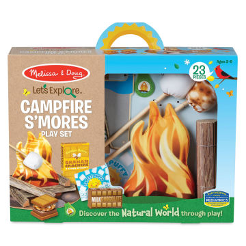 Melissa & Doug Let's Explore Campfire S'mores Play Set (Front of packaging)