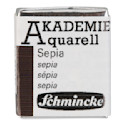 Schmincke Akademie Aquarell Watercolor Pan - Sepia, Half Pan