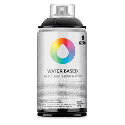 MTN Water Based Spray Paint - Carbon Black, 300 ml Can