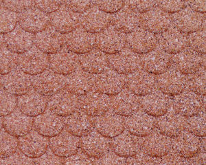 Plastruct Patterned Sheets, Scalloped Edge Tile, 1:24 Scale (finished example)