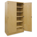 Hann Capacity Storage Cabinet 5 Shelves, Maple