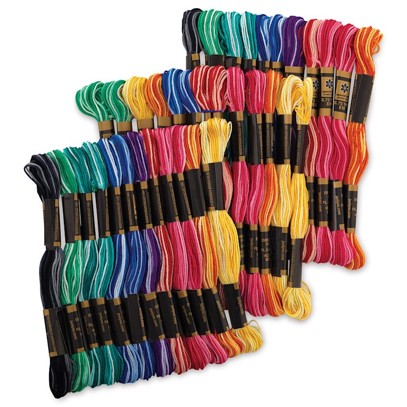Janlynn Embroidery Floss Pack Variegated, Pkg of 36 BLICK Art Materials
