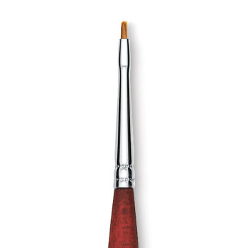 Princeton Velvetouch Series 3950 Synthetic Brush - Flat Shader, Mini, Size 10/0
